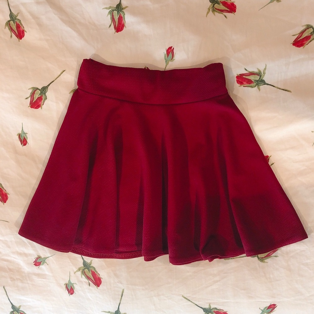 Red Mini Skirt